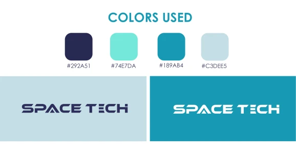 هوية بصرية لصالح شركة Space Tech